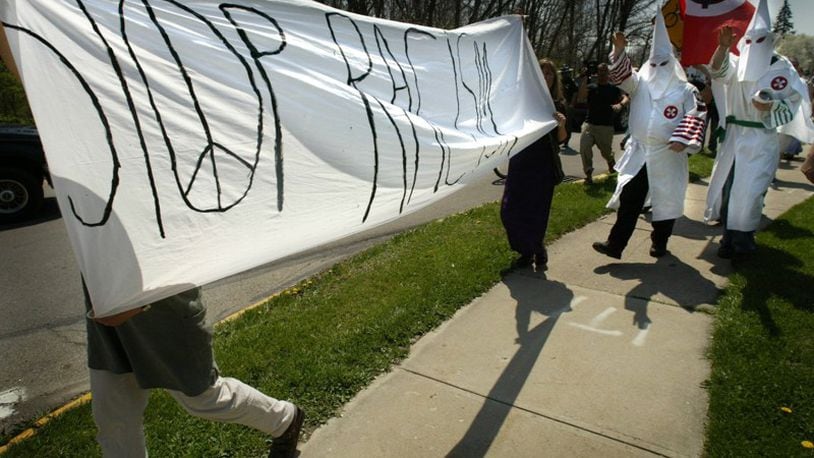 Courthouse Square in Dayton is the planned site for a KKK-affiliated group to hold a rally in May. LISA POWELL / STAFF