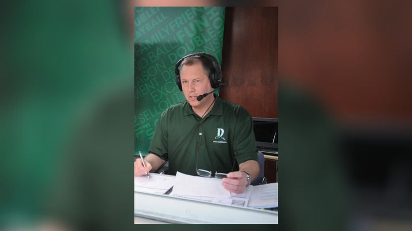 Dayton Dragons broadcaster Tom Nichols. Contributed photo