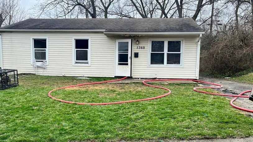 A man's body was found inside a Gardendale Avenue house, where Trotwood firefighters rescued four dogs on March 11, 2023. CONTRIBUTED