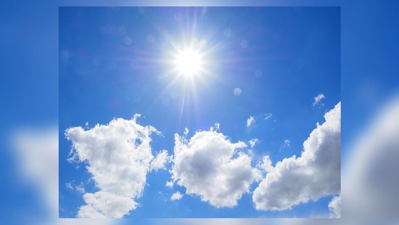 Sunny weather to begin the week, some clouds possible tonight