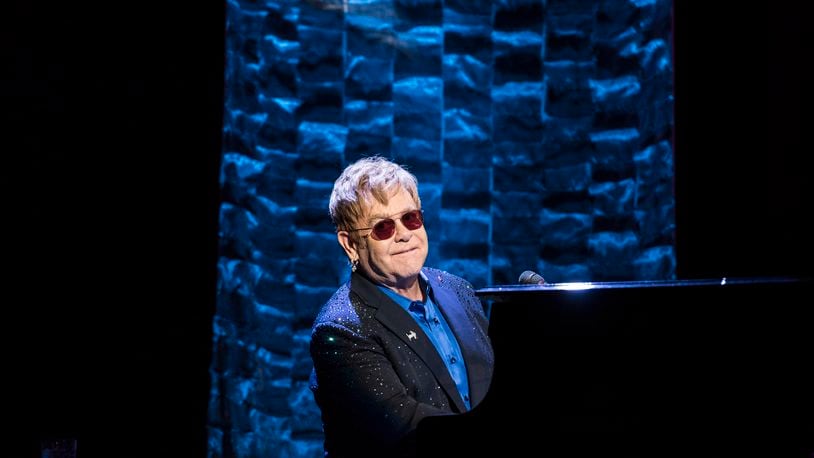 NEW YORK, NY - MARCH 2: Elton John performs during a fundraiser for Democratic presidential candidate Hillary Clinton at Radio City Music Hall on March 2, 2016 in New York City. Clinton won seven states in yesterday's Super Tuesday. (Photo by Andrew Renneisen/Getty Images)