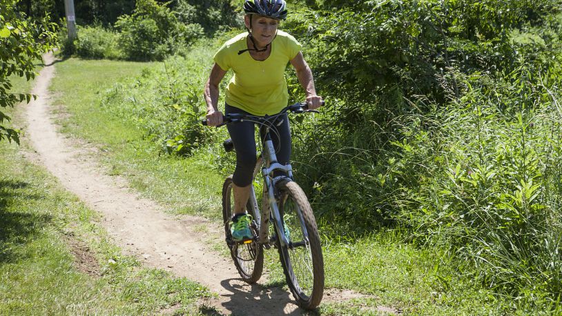 You don't have to be an Olympic athlete to try your hand at mountain biking as the MetroParks Mountain Biking Area (MoMBA) has trails for all skill levels - CONTRIBUTED