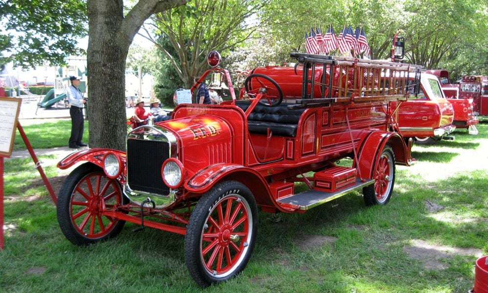 A 1922 Ford Model TT American LaFrance fire truck on display at the 25th annual Miami Valley Antique Fire Apparatus Show held at Carillon Historical Park in 2021. CONTRIBUTED PHOTO