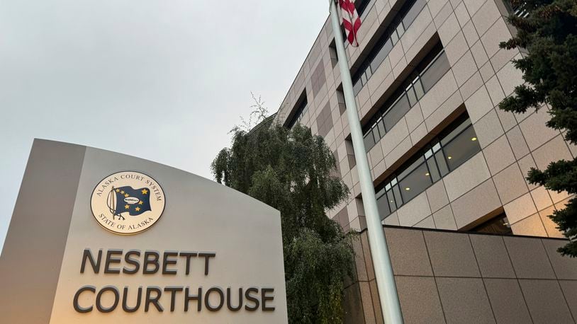 The Nesbett Courthouse, where state judges in the Third Judicial District hear cases in downtown Anchorage, Alaska, is shown Tuesday, Sept. 10, 2024. (AP Photo/Mark Thiessen)