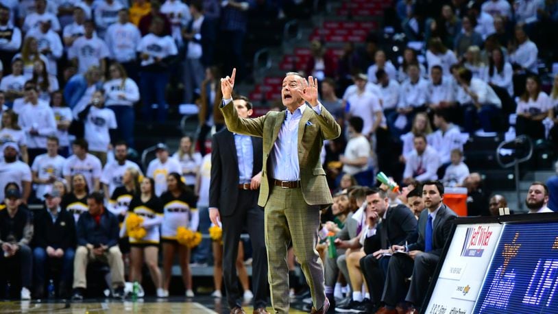 Wright State coach Scott Nagy on the sideline during Friday night’s game at NKU. Joseph Craven/WSU Athletics