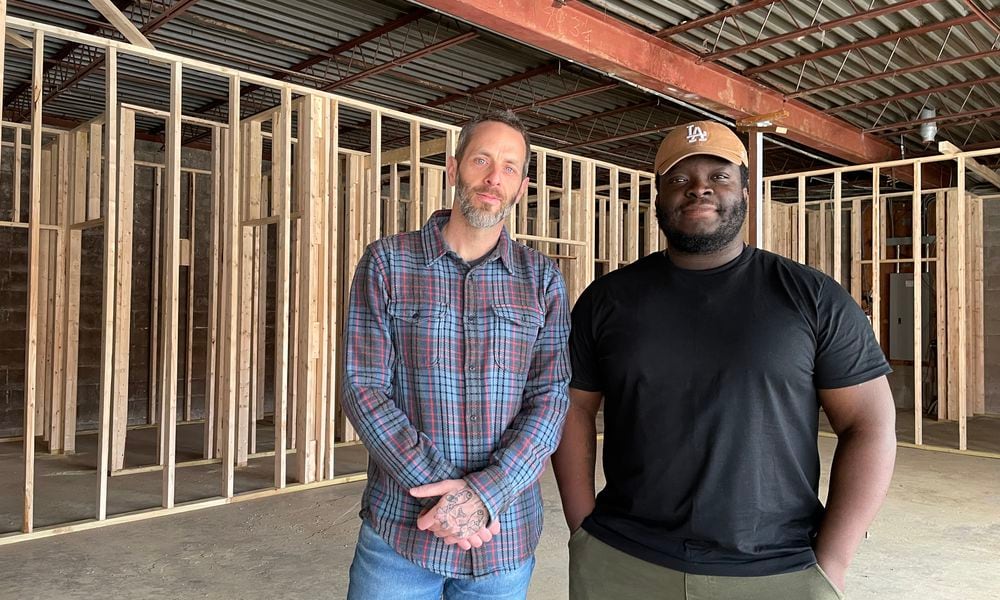 Red Bird Pizza will be located at 18 N. Second St. in Miamisburg. Pictured (left to right) are Owners Christian Clothier and Ife Olaore. NATALIE JONES/STAFF