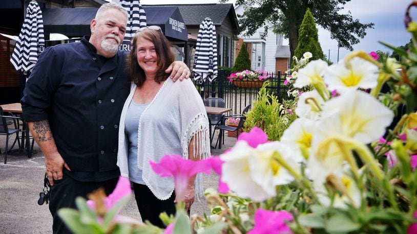 Tracey and Brian Teetzen have opened Broken Barrel Bar and Grill in former Stefano's and Bandana's location on Central Ave. in Middletown. This is their second restaurant after opening The Cracked Pot just up the street two years ago. NICK GRAHAM/STAFF