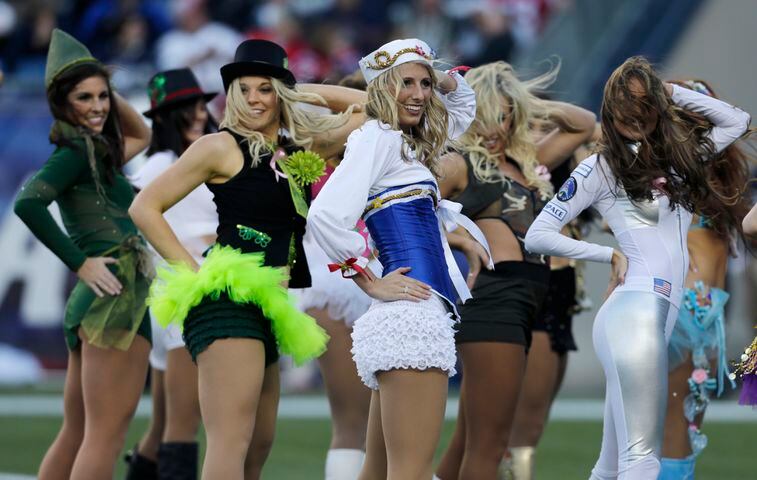 NFL cheerleaders dress up for Halloween