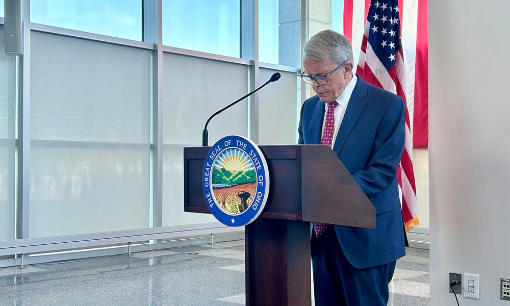 Ohio Gov. Mike DeWine announces 26 new recommendations curated by a state task force to improve the conditions and performance of the Ohio juvenile justice system. Sept. 3, 2024.