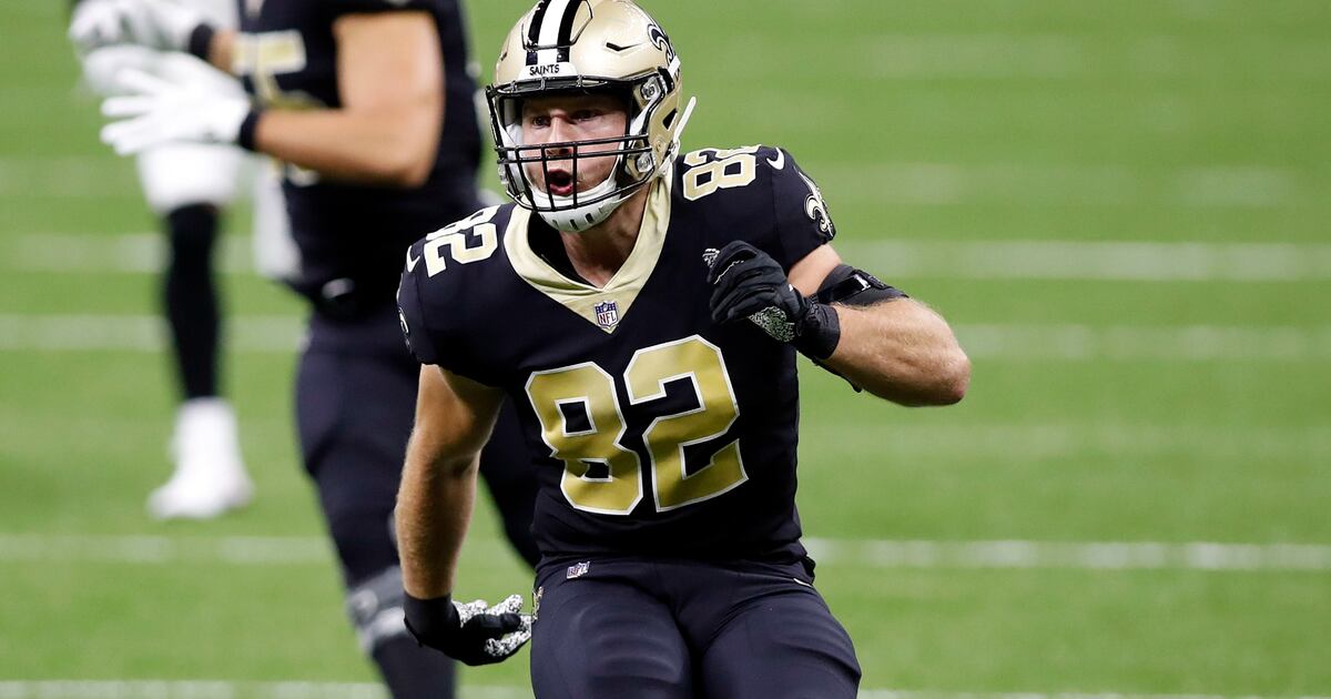 Saints tight end Adam Trautman is a rare Dayton draftee by the NFL