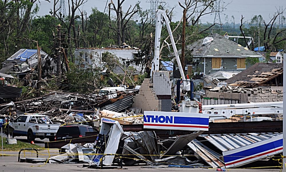 Wagner Ford Road on June 4, 2019, one week after 15 tornadoes hit the Miami Valley. MARSHALL GORBY/STAFF