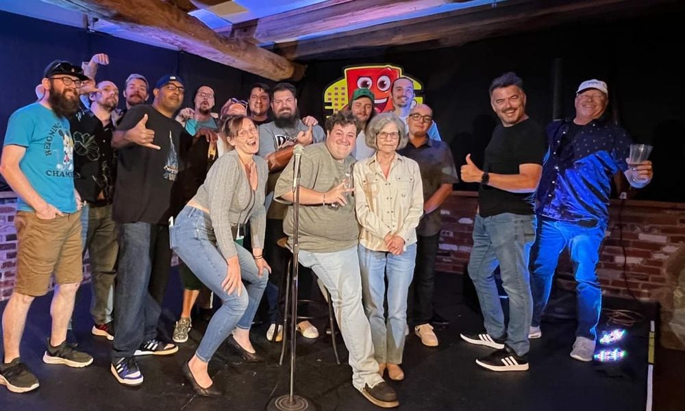 A recent group of comics performed at Bricky Comedy Club's Friday night open mic. CONTRIBUTED