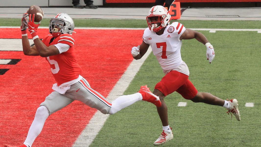 College Football Ohio State Trounces Nebraska To Open Covid Delayed Big Ten Football Season