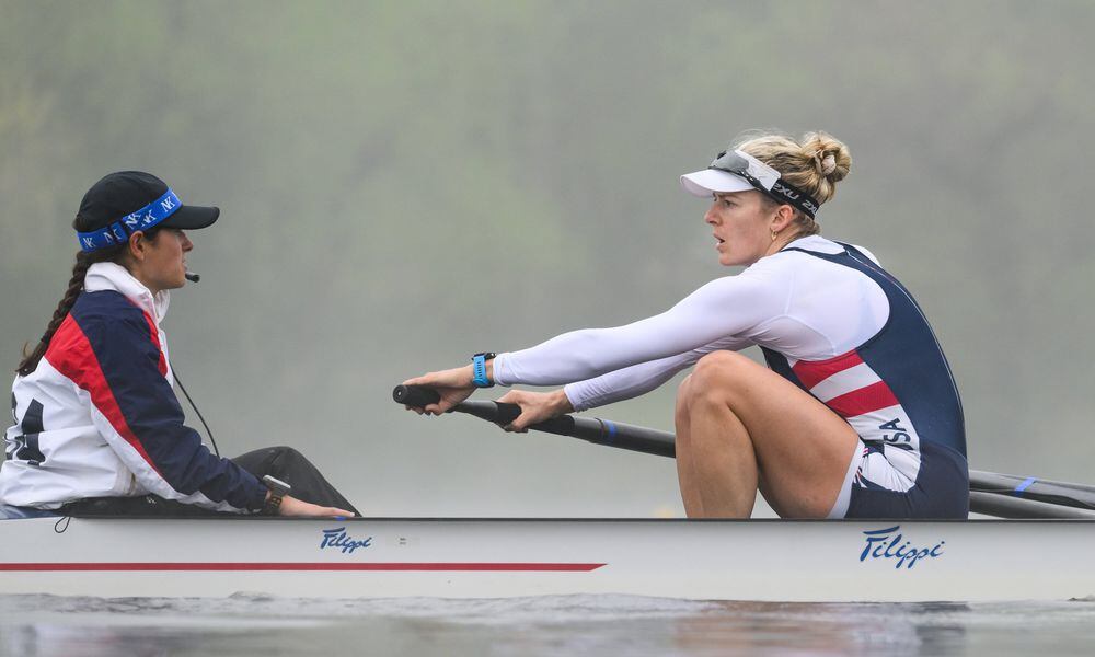 Molly Bruggeman (right) is the most accomplished rower ever to come out of the Miami Valley. The Chaminade Julienne grad and a product of the Dayton Boat Club was a three-time All-American at Notre Dame, has made 11 U.S. national teams, is a two time world champion and now has made her second U.S. Olympic team in a row. Shell compete at the Paris Olympic Games in late July. She was an alternate on the U.S. team that competed at the 2020 Tokyo games. (Contributed)