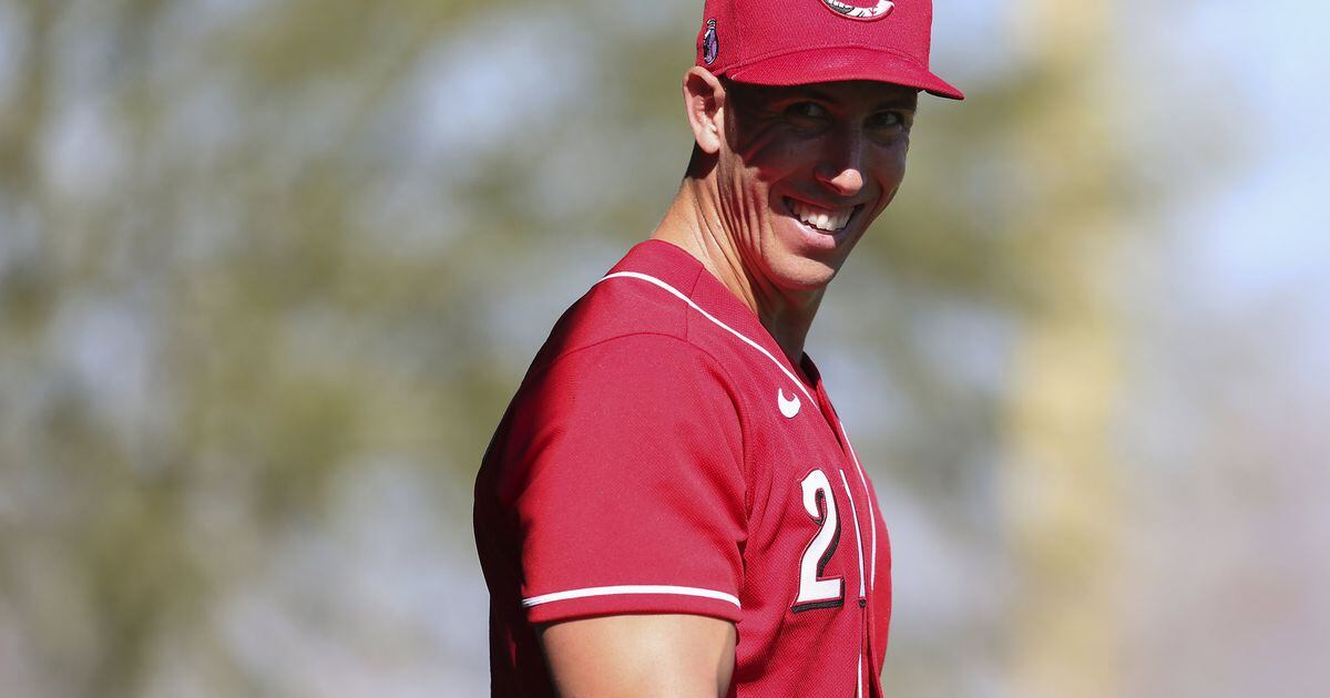 This is a 2021 photo of Michael Lorenzen of the Cincinnati Reds baseball  team. This image reflects the Cincinnati Reds active roster as of Tuesday,  Feb. 23, 2021 when this image was