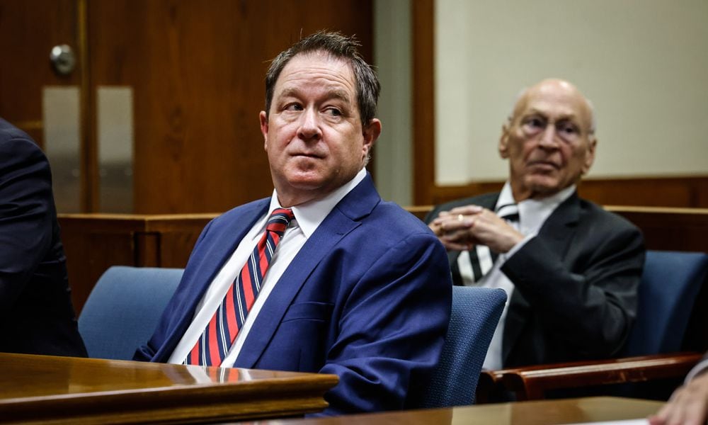 Montgomery County Clerk of Courts Mike Foley, 56, was arraigned on multiple accounts Monday morning, Aug. 19, 2024, before a visiting judge in Montgomery County Common Pleas Court. JIM NOELKER/STAFF