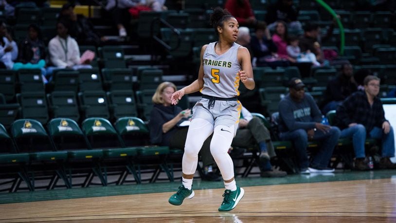 Wright State sophomore Anisja Harris during a game earlier this season. Joseph Craven/WSU Athletics