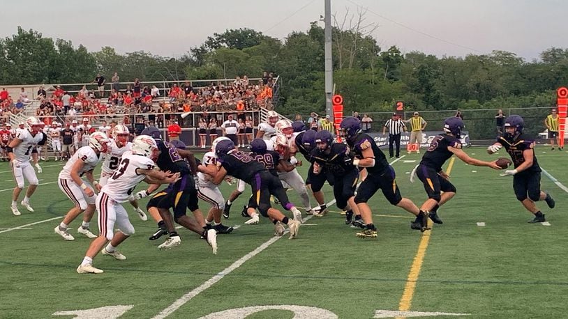 Bellbrook beat Tippecanoe 24-21 on Friday night in the season opener for both teams. Eric Frantz/CONTRIBUTED