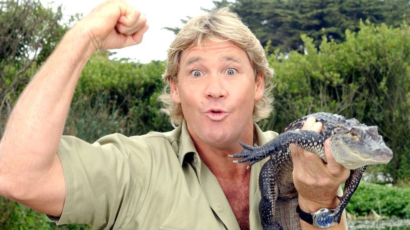 SAN FRANCISCO - JUNE 26: 'The Crocodile Hunter', Steve Irwin, poses with a three foot long alligator at the San Francisco Zoo on June 26, 2002 in San Francisco, California. Irwin is on a 3-week tour to promote the release of his first feature film, 'The Crocodile Hunter: Collision Course', due in theaters July 12th. (Photo by Justin Sullivan/Getty Images)