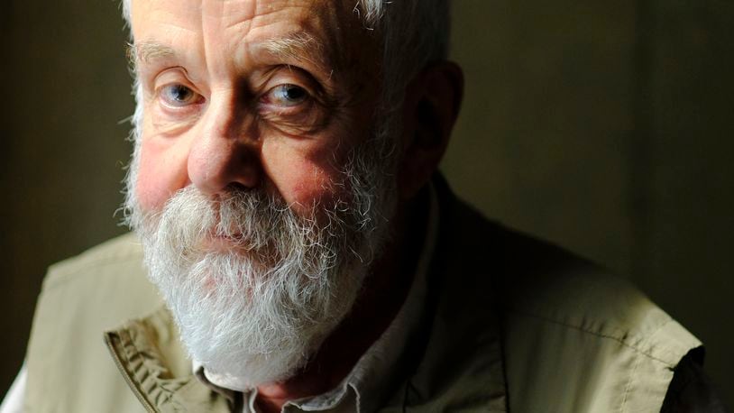 Mike Leigh, writer/director of the film "Hard Truths," poses for a portrait during the Toronto International Film Festival, Saturday, Sept. 7, 2024, in Toronto. (AP Photo/Chris Pizzello)