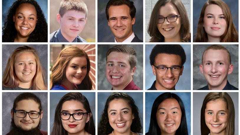 15 valedictorians from schools around the Miami Valley.