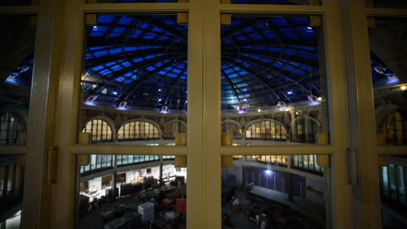 Redevelopment of the downtown Dayton Arcade has benefitted from the annual PDAC process. In this photo, up-lighting for Arcade Rotunda is visible. TOM GILLIAM / CONTRIBUTING PHOTOGRAPHER