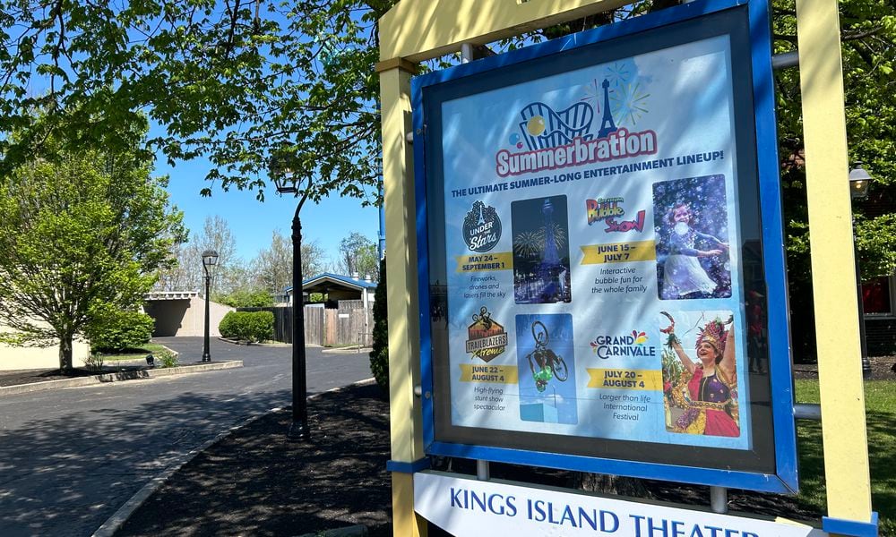 Kings Island opened for its 52nd season on Saturday, April 20, 2024. ALEX CUTLER/STAFF