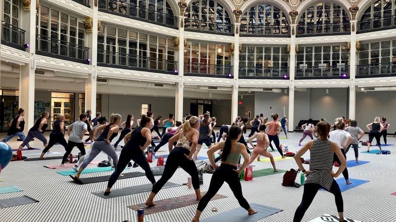 The Contemporary Dayton, Culture Works, Friends of the Dayton Arcade, and The Hub Powered by PNC will present the ARCADE ARTS + WELLNESS SUMMER SERIES featuring four, free weekly sessions from July 12 through Sept. 6 (CONTRIBUTED PHOTO).
