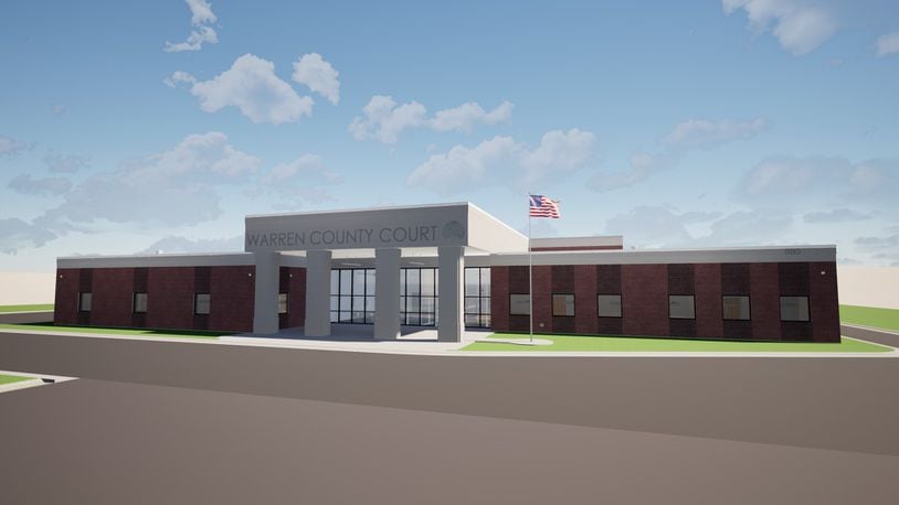 This is a rendering of the new $12.5 million Warren County court facility being constructed on Justice Drive, southeast of downtown Lebanon, which will replace the one built in 1976. CONTRIBUTED/WARREN COUNTY