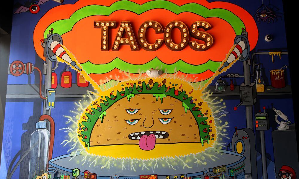 Condado Tacos at The Greene in Beavercreek is celebrating its first birthday this weekend with free tacos and free chances for each customer to win prizes.. LISA POWELL / STAFF