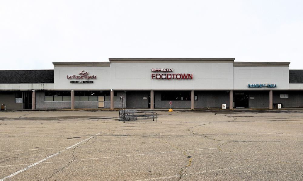 The now-closed Food Town grocery was a staple of the Tipp City Plaza. City officials are hiring a consultant to study the possible redevelopment of the plaza.