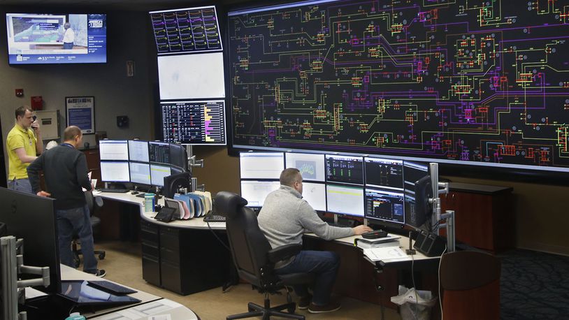 A file photo of the Dayton Power & Light command and dispatch center in Moraine.
