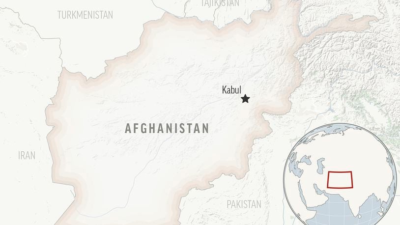 This is a locator map for Afghanistan with its capital, Kabul. (AP Photo)