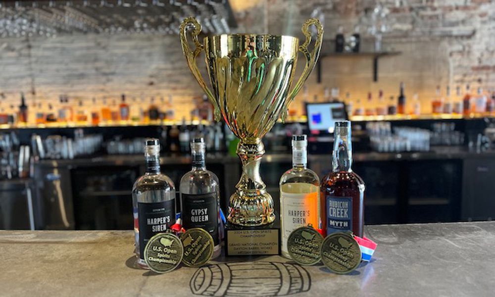 Dayton Barrel Works Artisan Distillery was awarded four gold medals and tied for Grand National Spirits Champion at the 2024 U.S. Open Whiskey and Spirits Championship (CONTRIBUTED PHOTO).