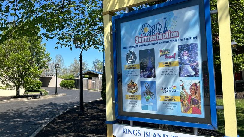 Kings Island opened for its 52nd season on Saturday, April 20, 2024. ALEX CUTLER/STAFF