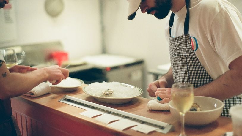 On any given evening at the Silver Slipper, there may be new customers exploring their first oyster experience, or regulars chatting at the bar. Contributed photo by Branden Von Fugate