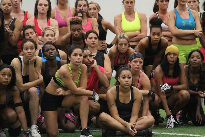 Lingerie football league team hosts tryouts