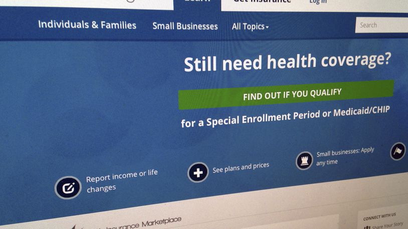 FILE - This Sept. 15, 2014, file photo shows part of the HealthCare,gov Website in Washington. A group of employers who challenged some federal health insurance requirements cannot be forced to provide no-cost coverage for certain types of preventive care, including HIV prep and some kinds of cancer screenings, a federal appeals court in New Orleans ruled Friday, June 21,2024. (AP Photo/Jon Elswick, File)