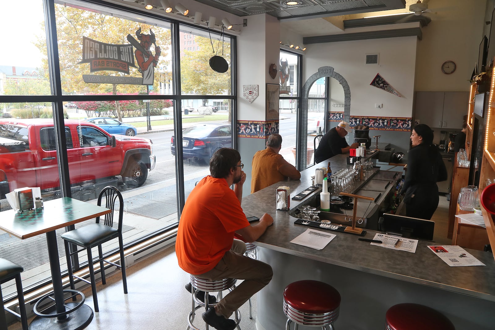 The Bullpen Sports Bar, a new family-friendly restaurant in downtown Springfield serving breakfast, lunch and dinner, is now open. A grand opening is planned for Saturday, Oct. 22. BILL LACKEY/STAFF