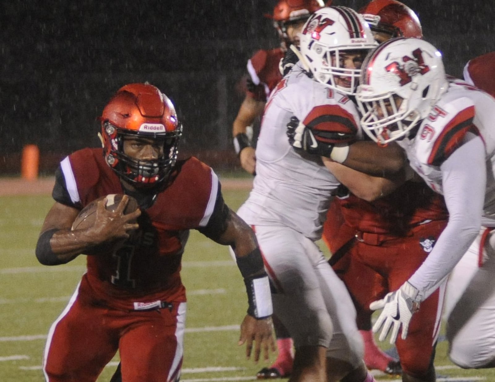 Trotwood RB Ra’veion Hargrove. Trotwood-Madison defeated visiting Wayne 14-7 in a Week 10 GWOC crossover high school football game to complete a 10-0 regular season on Friday, Oct. 27, 2017. MARC PENDLETON / STAFF