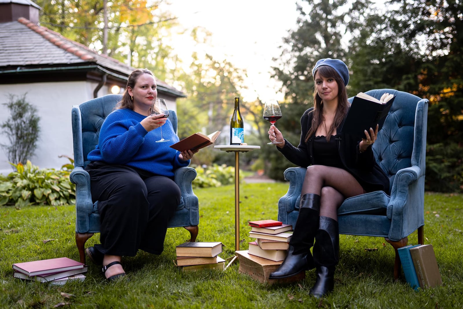 Dayton area entrepreneurs Lindsay Woodruff and Lauren Gay (left to right) are teaming up to open Swoon Books & Wine, a new romance book store with a wine bar, at 2504 Far Hills Avenue in Oakwood (PHOTO COURTESY: COLE CARPENTER).