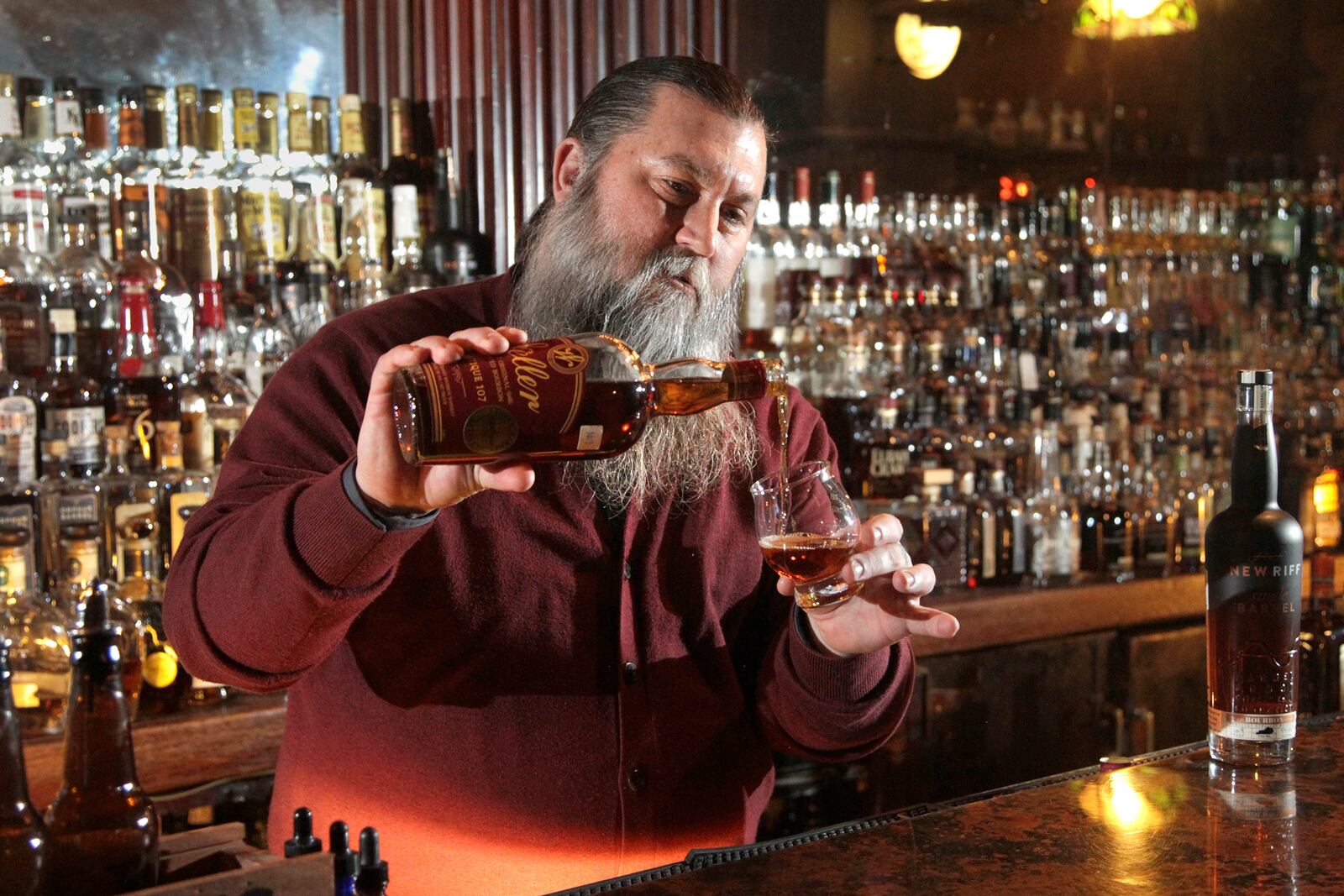 Joe Head co-owns the Century Bar with Diane Spitzig. The business plans to move from its current location to 18 to 20 S. Jefferson St., the former Dayton Power and Light Building. LISA POWELL / STAFF