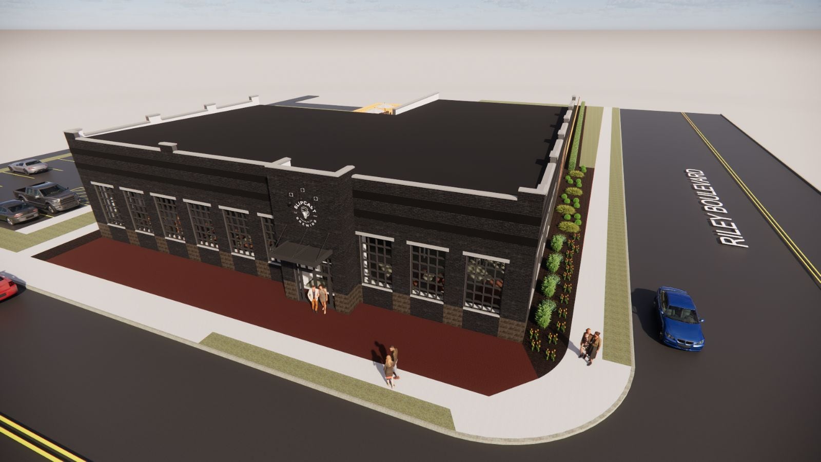 Slipcast Brewing is planning to break ground on the corner of Sixth and Riley Streets in September and open to the public in the summer of 2025 (CONTRIBUTED PHOTO).