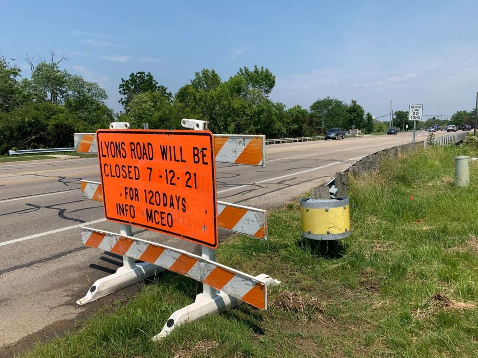 A bridge replacement will close part of Lyons Road for several months, impacting traffic and causing detours in Miami and Washington townships. CONTRIBUTED