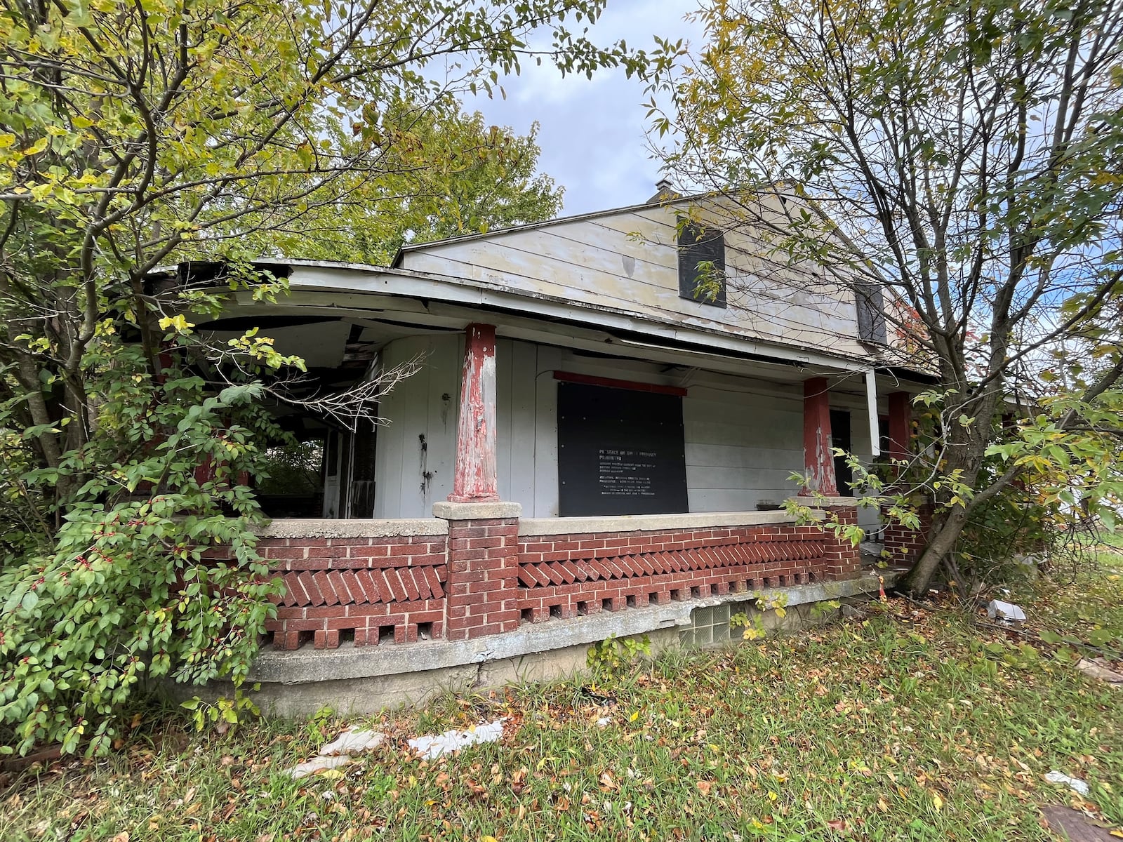 The Montgomery County Land Bank has been awarded $5.3 million in state funding to demolish about 150 blighted properties. About 11 properties on Mia Avenue in West Dayton will be removed, including this dilapidated home on the 700 block. CORNELIUS FROLIK / STAFF