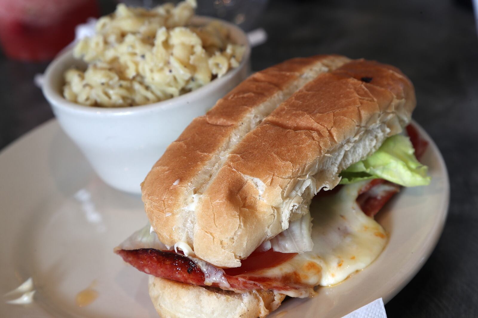 An Italian Sub at the Bullpen Sports Bar, a new family-friendly restaurant in downtown Springfield. BILL LACKEY/STAFF