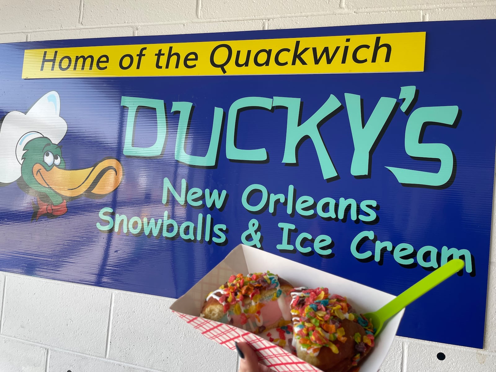 Ducky’s Snowballs and Ice Cream is located at 100 W. Market St. in Troy. NATALIE JONES/STAFF