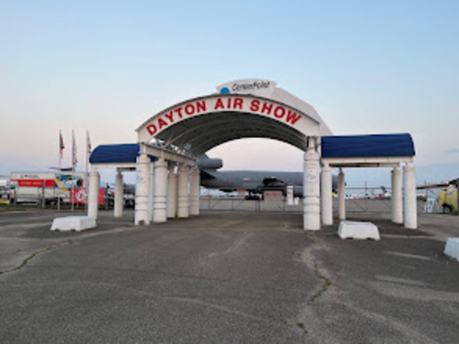 The main gate at the CenterPoint Energy Dayton Air Show early Saturday. THOMAS GNAU/STAFF