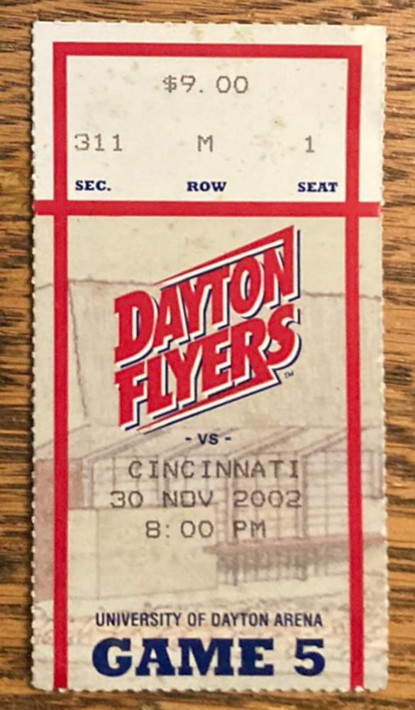 Dayton Flyers ticket stubs