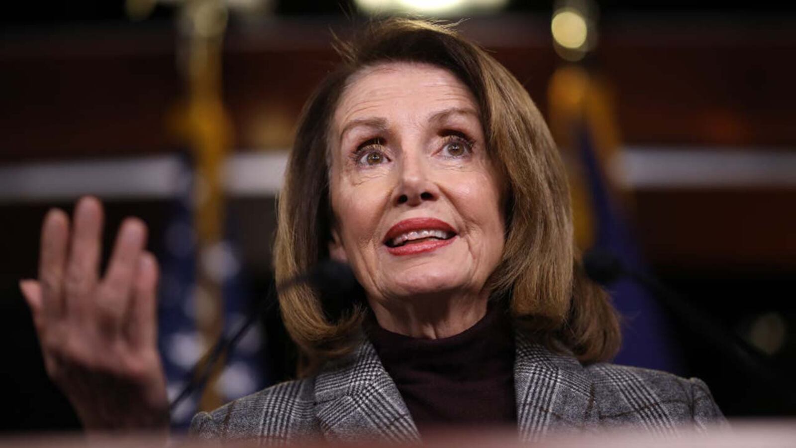 U.S. Speaker of the House Nancy Pelosi (D-CA) answers questions during her weekly press conference at the U.S. Capitol February 28, 2019 in Washington, DC. Pelosi answered a range of questions during her press conference related primarily to the testimony of Michael Cohen, former attorney and fixer for U.S. President Donald Trump.